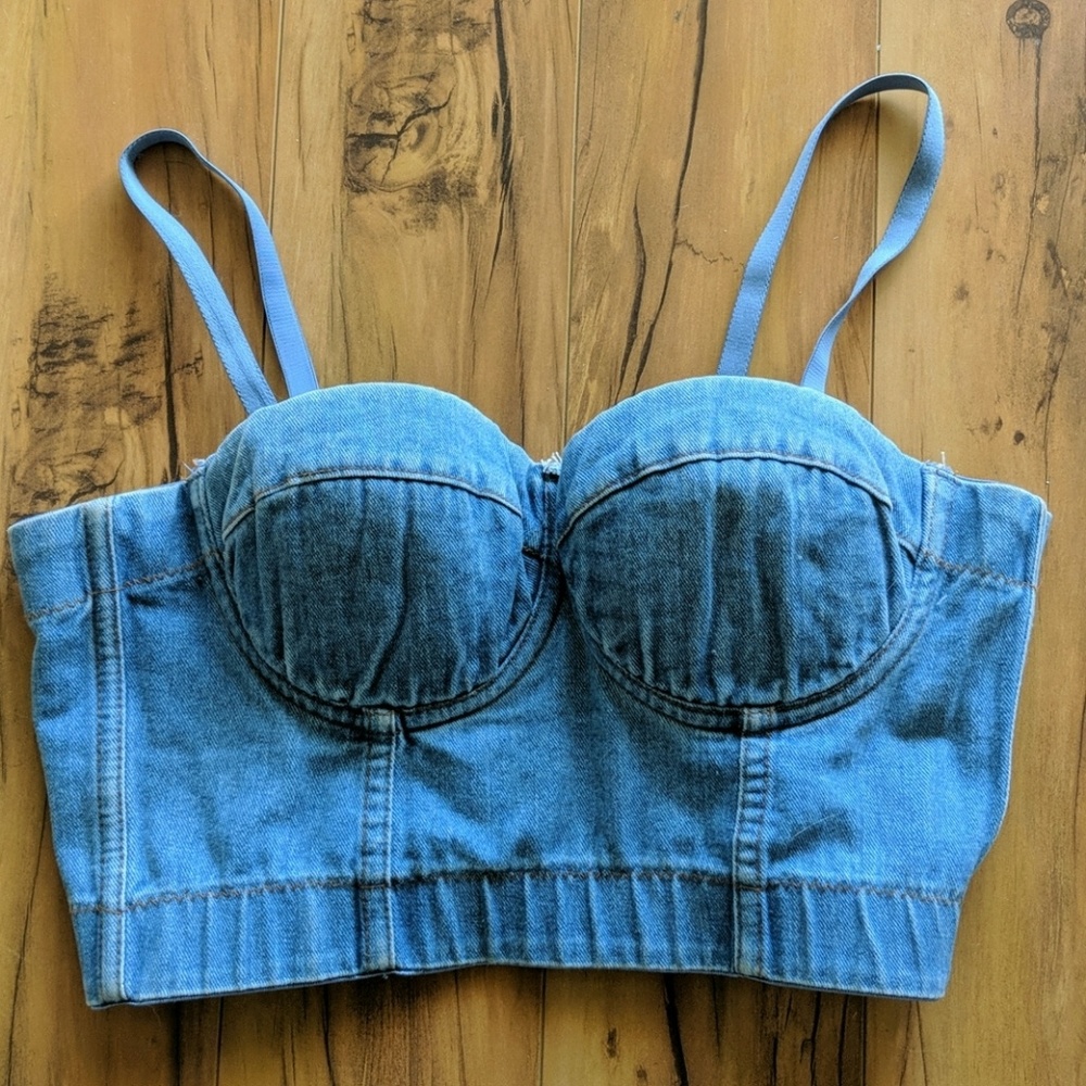 Denim Bralette